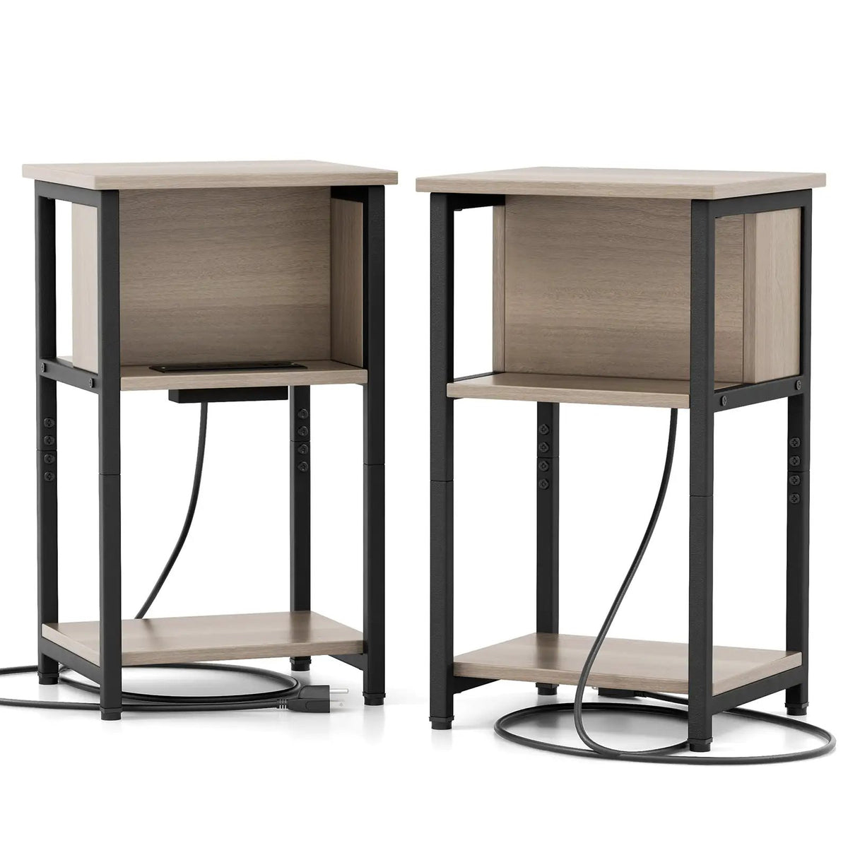 3-Tier End Table with USB Ports & Power Outlets, photo 9 of 9