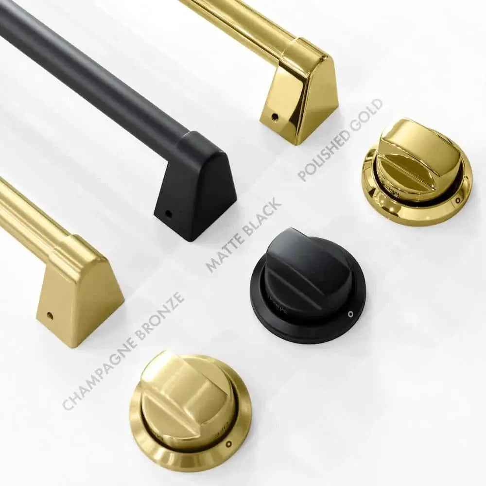 ZLINE 30" Select Gas Range Convection Gas Oven DuraSnow® Stainless Steel Champagne Bronze HGRSZ-30-CB by Farmhouse Kitchen and Bath