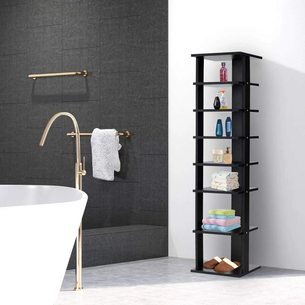 7-Tier Shoe Rack Practical Free Standing Shelves Storage Shelves, photo 8 of 11