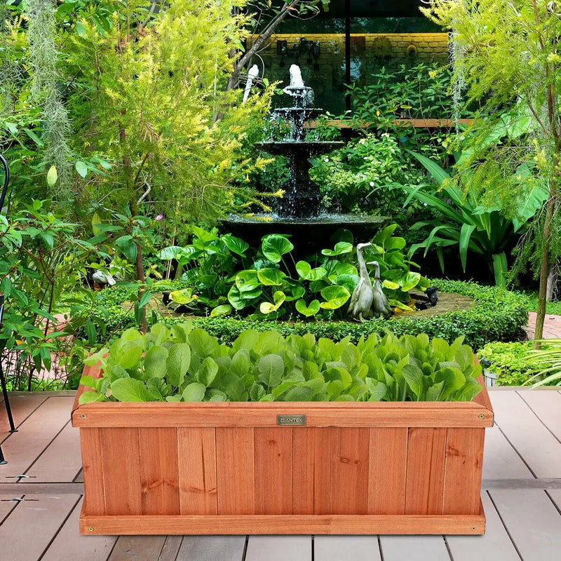 Wooden Decorative Planter Box for Garden Yard and Window by DirectDeals