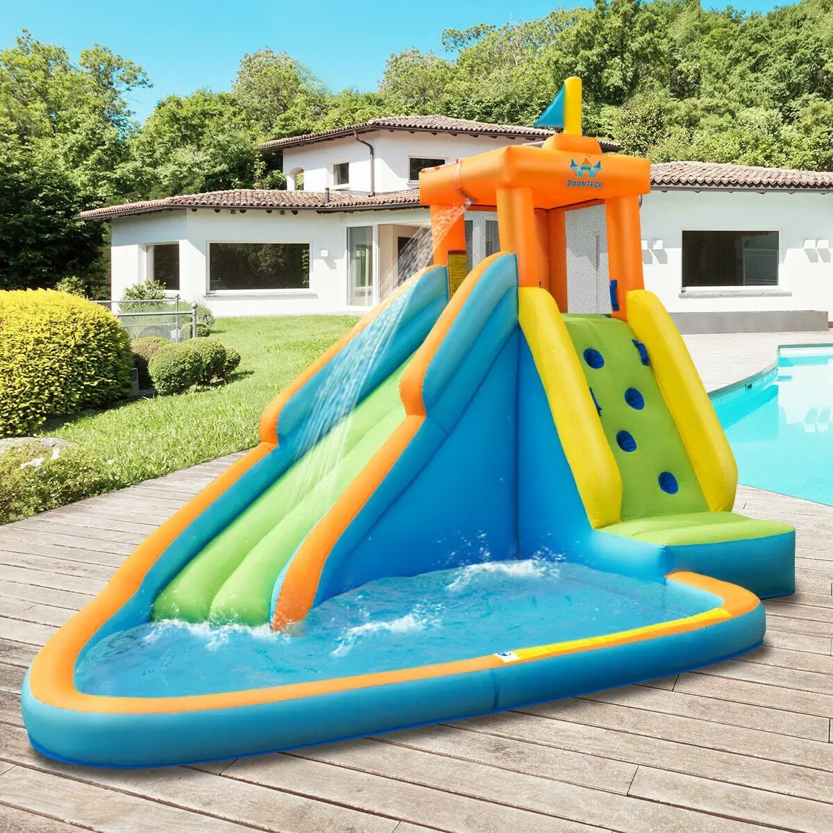 Inflatable Water Slide Bounce House Without Blower by DirectDeals