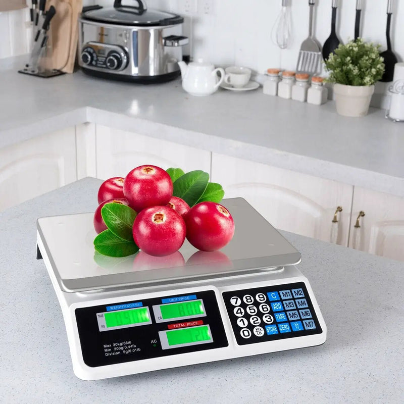 66 lbs Electronic Price Computing Scale with LCD Screen Display by DirectDeals