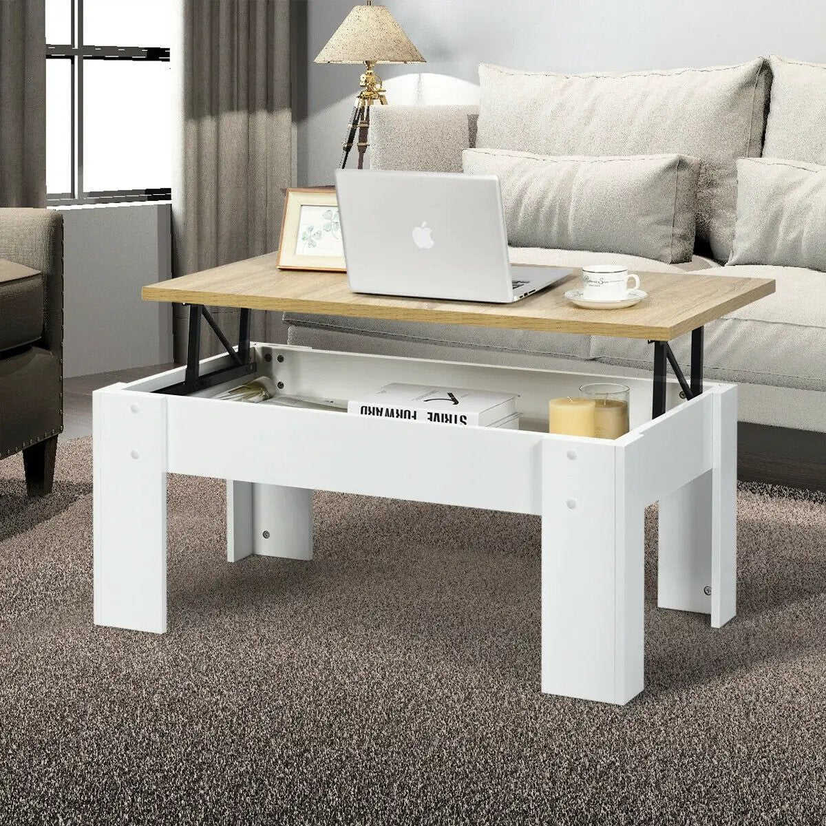 Lift Top Coffee Pop-UP Cocktail Table, photo 15 of 16