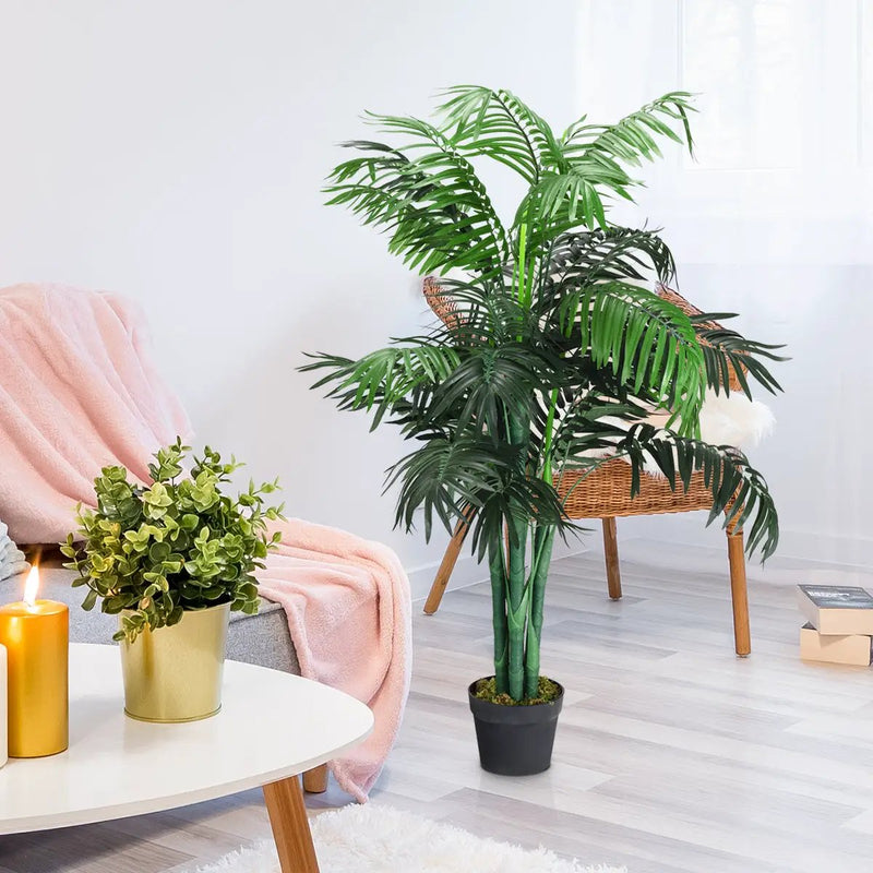 3.5 Feet Artificial Areca Palm Decorative Silk Tree with Basket by DirectDeals