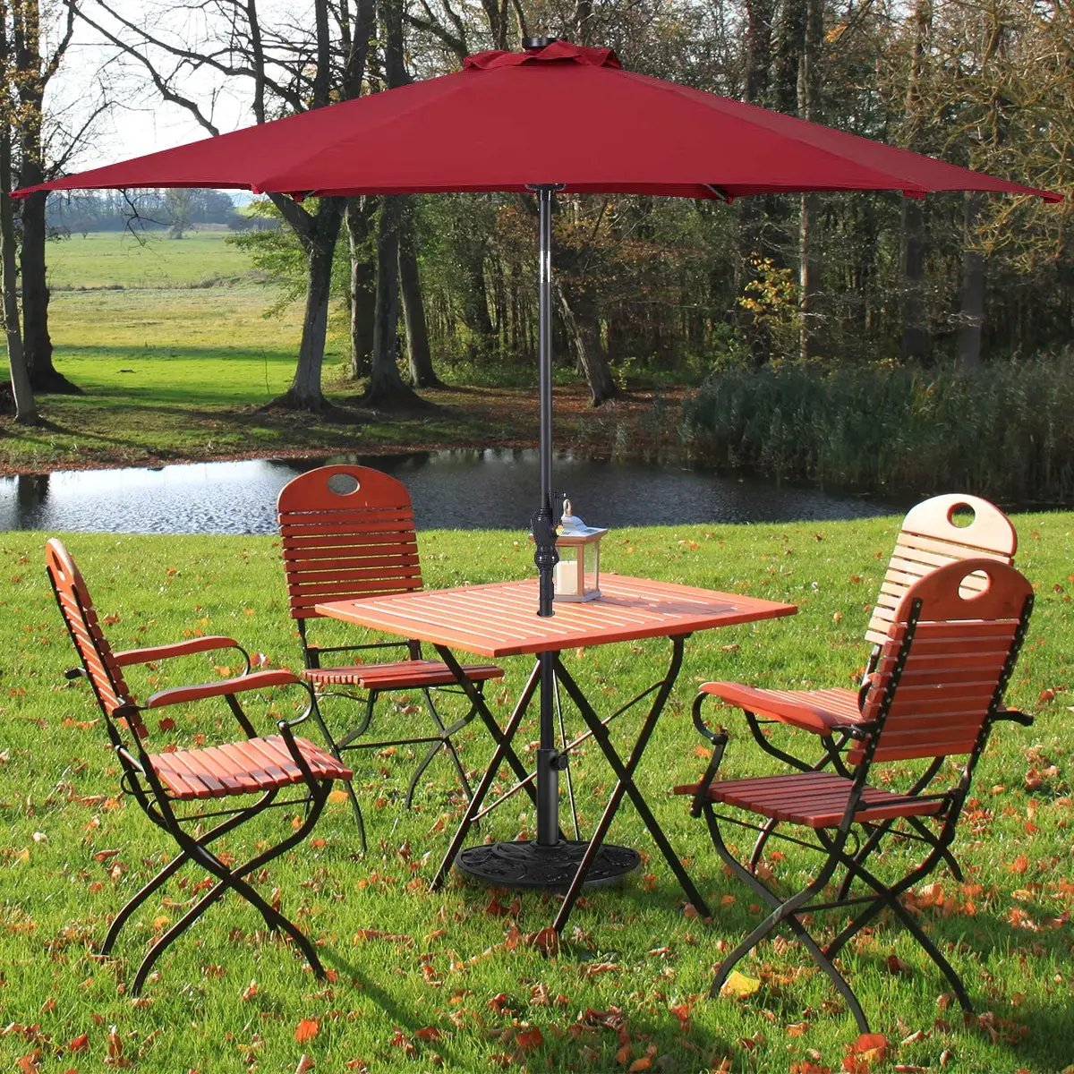 20 inch Outdoor Patio Half Round Umbrella Base by DirectDeals