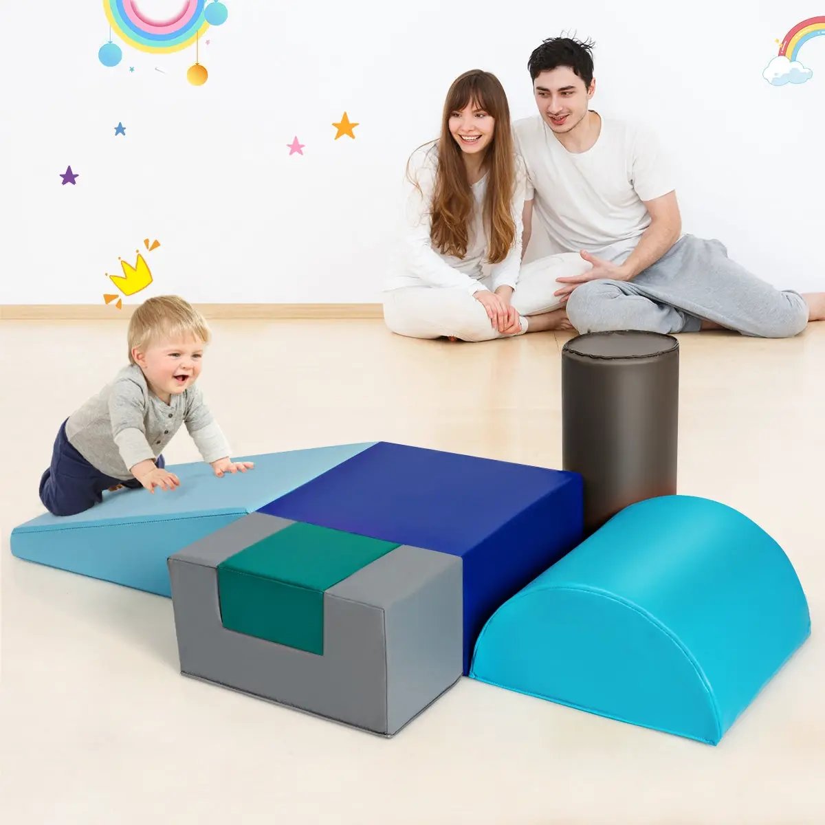 6 Piece Climb Crawl Play Set Indoor, photo 6 of 10