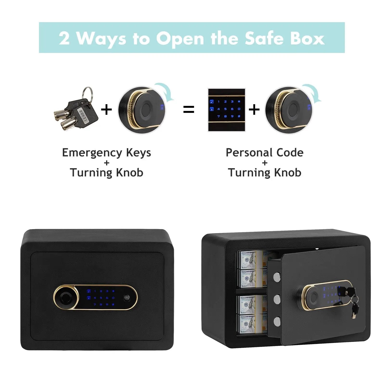 0.5 Cubic Feet Security Safe Lock Box with Keypad by DirectDeals
