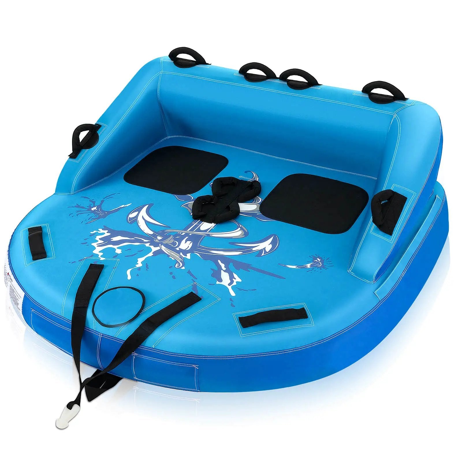 2 Person Water Sport Inflatable Towable Tubes for Boating by DirectDeals