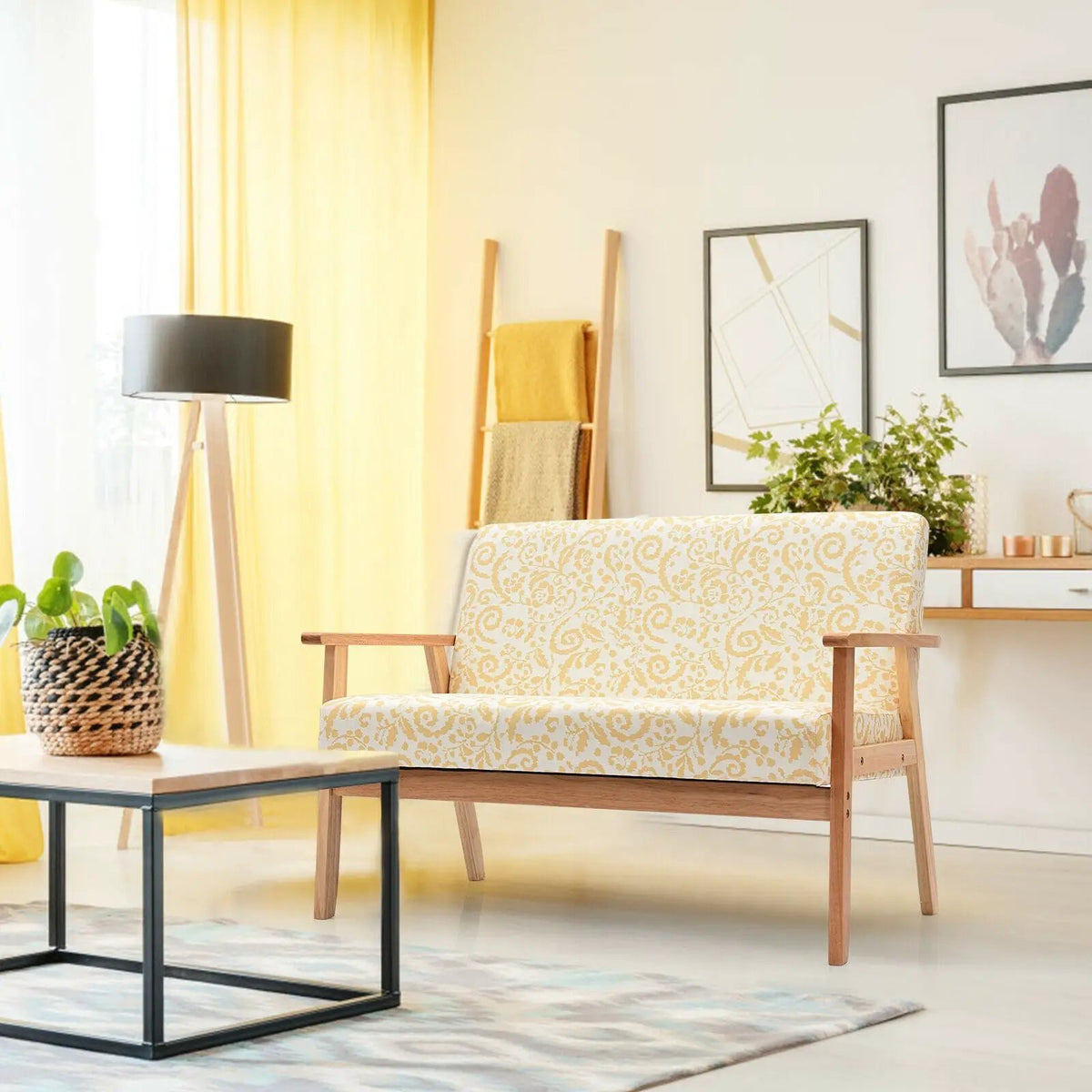 Modern Fabric Loveseat Sofa Couch Upholstered 2-Seat Armchair, photo 2 of 16