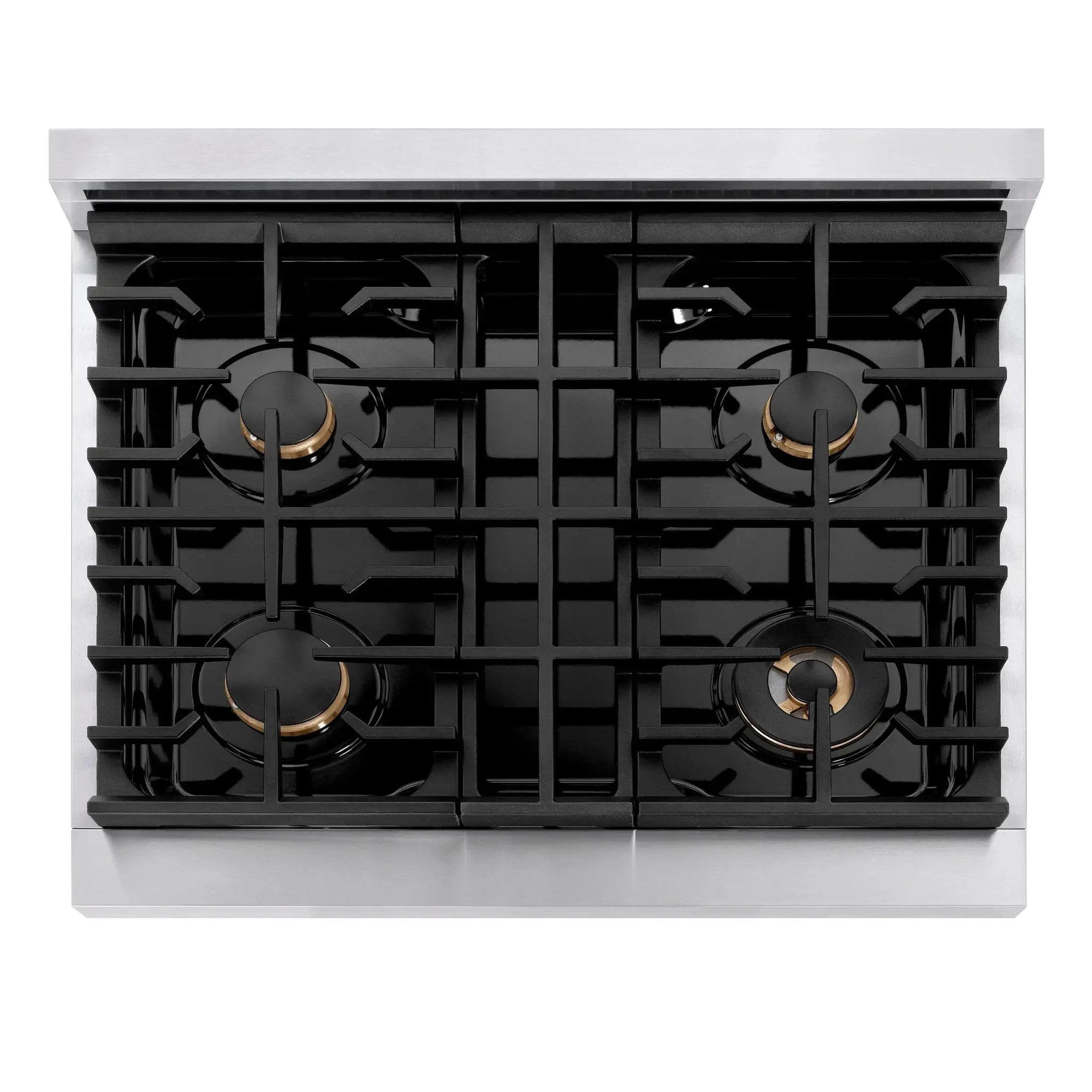 ZLINE 30" Paramount Gas Rangetop Stainless Steel Brass Burners SRT-BR-30 by Farmhouse Kitchen and Bath