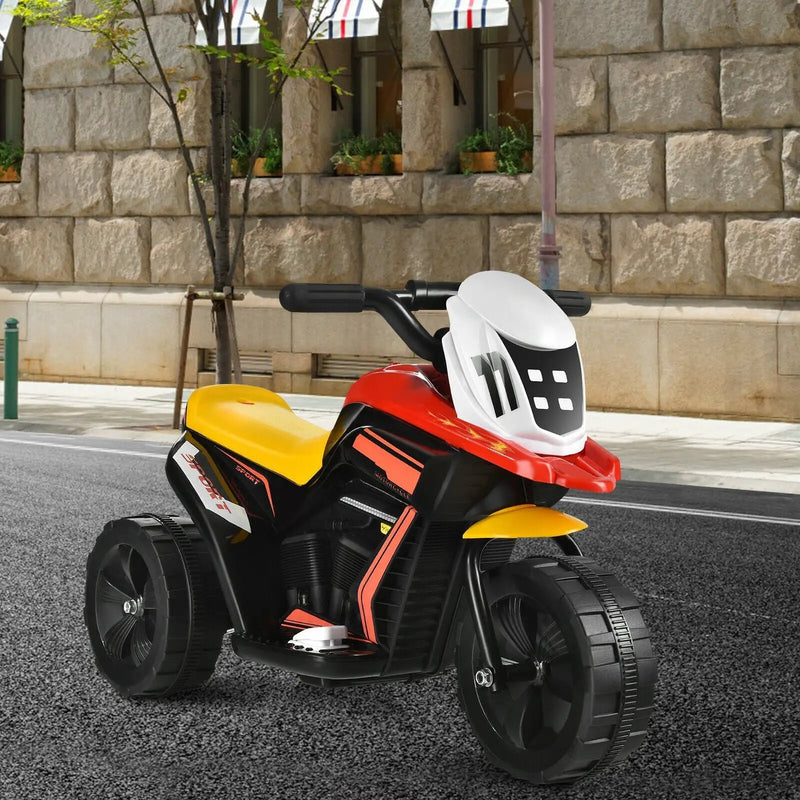6V 3-Wheel Electric Ride-On Toy Motorcycle Trike with Music and Horn by DirectDeals