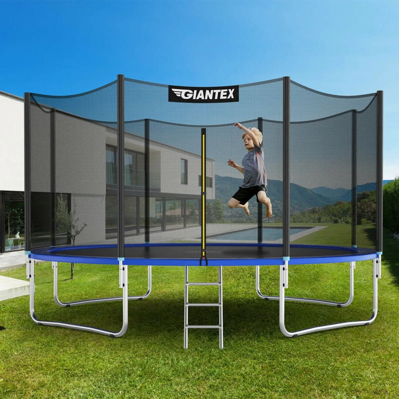 12/14 Feet Trampoline Bounce Jump Combo with Spring Pad-14' by DirectDeals