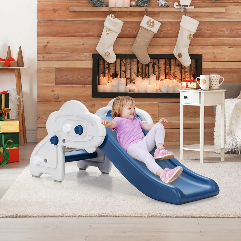 Freestanding Baby Mini Play Climber Slide Set with HDPE anf Anti-Slip Foot Pads by DirectDeals