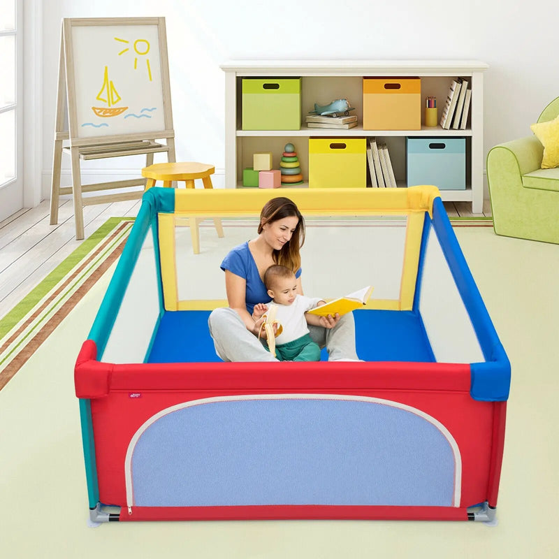 Large Safety Play Center Yard with 50 Balls for Baby Infant by DirectDeals