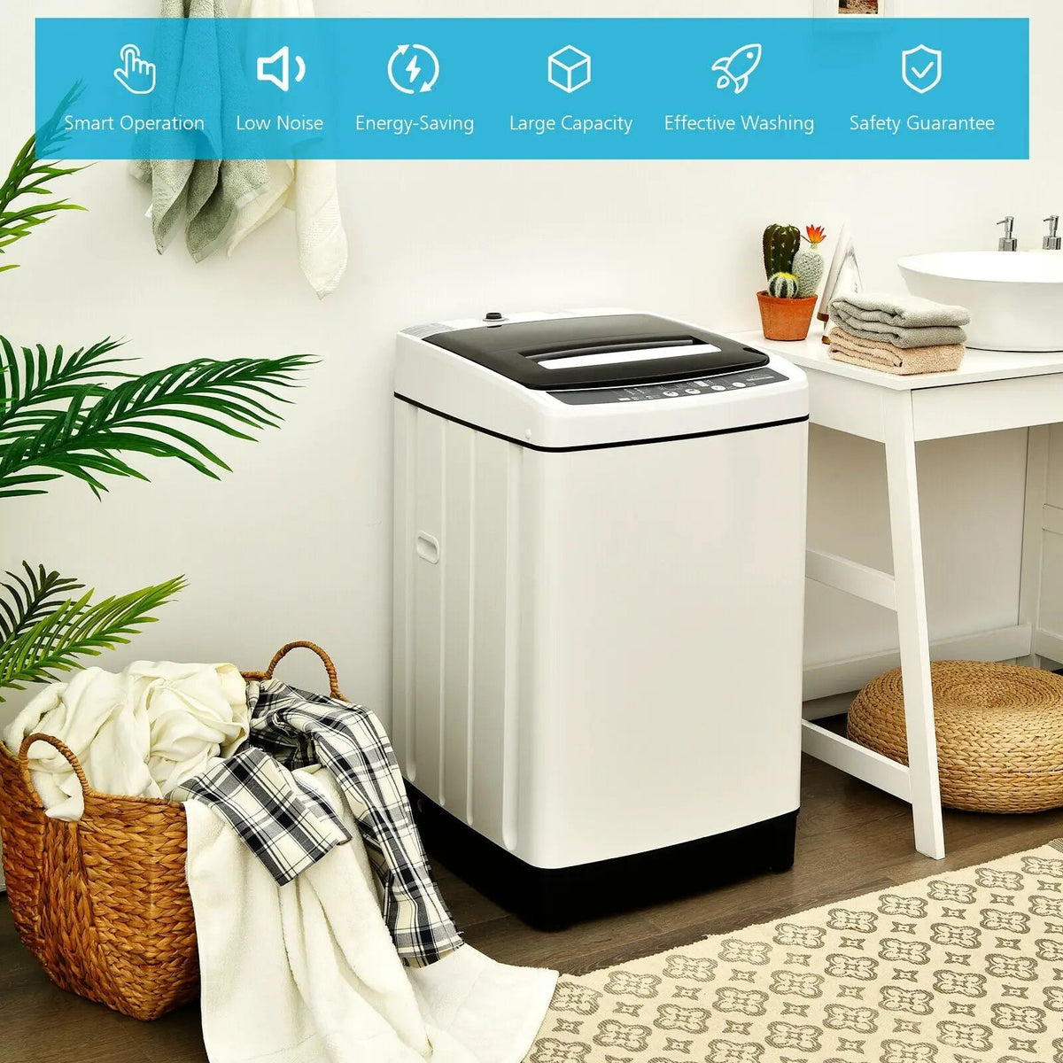 Full-Automatic Washing Machine 1.5 Cubic Feet 11 LBS Washer, photo 7 of 9