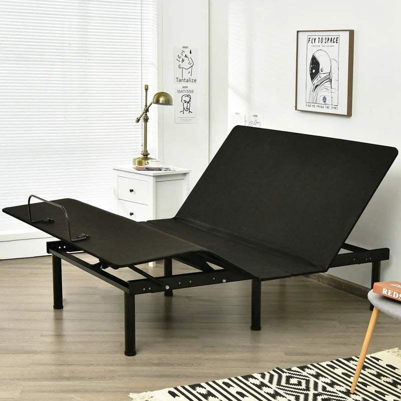 Queen Size Adjustable Bed Base Frame with Wireless Remote Control by DirectDeals