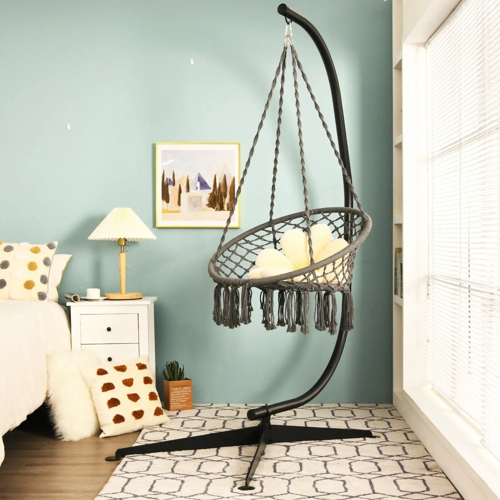 Solid Steel C Hammock Frame Stand by DirectDeals