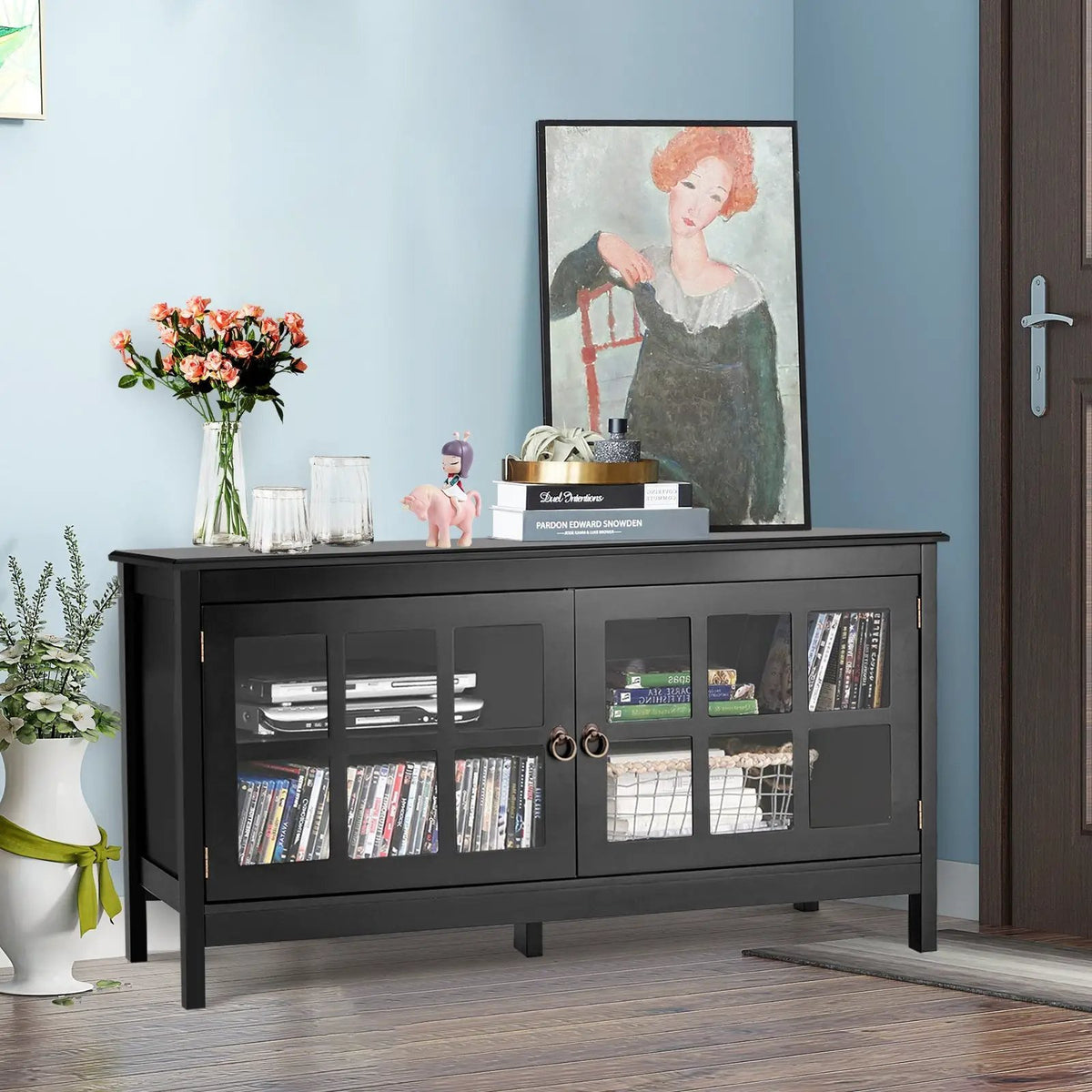 50 Inch Modern Wood Large TV Stand Entertainment Center for TV, photo 6 of 16
