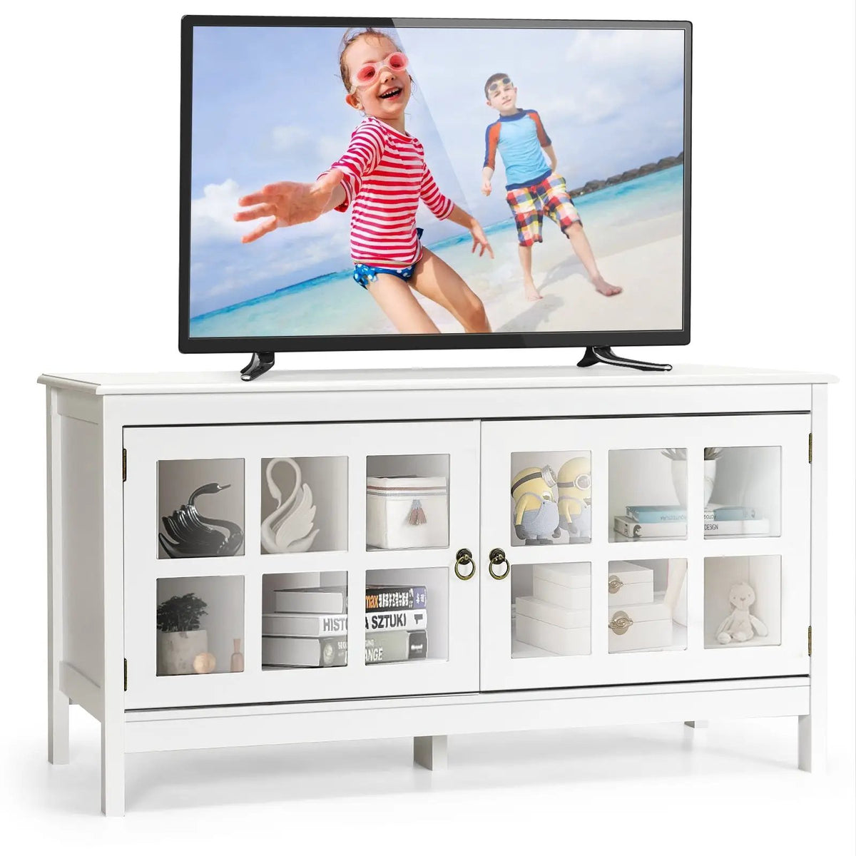 50 Inch Modern Wood Large TV Stand Entertainment Center for TV, photo 9 of 16