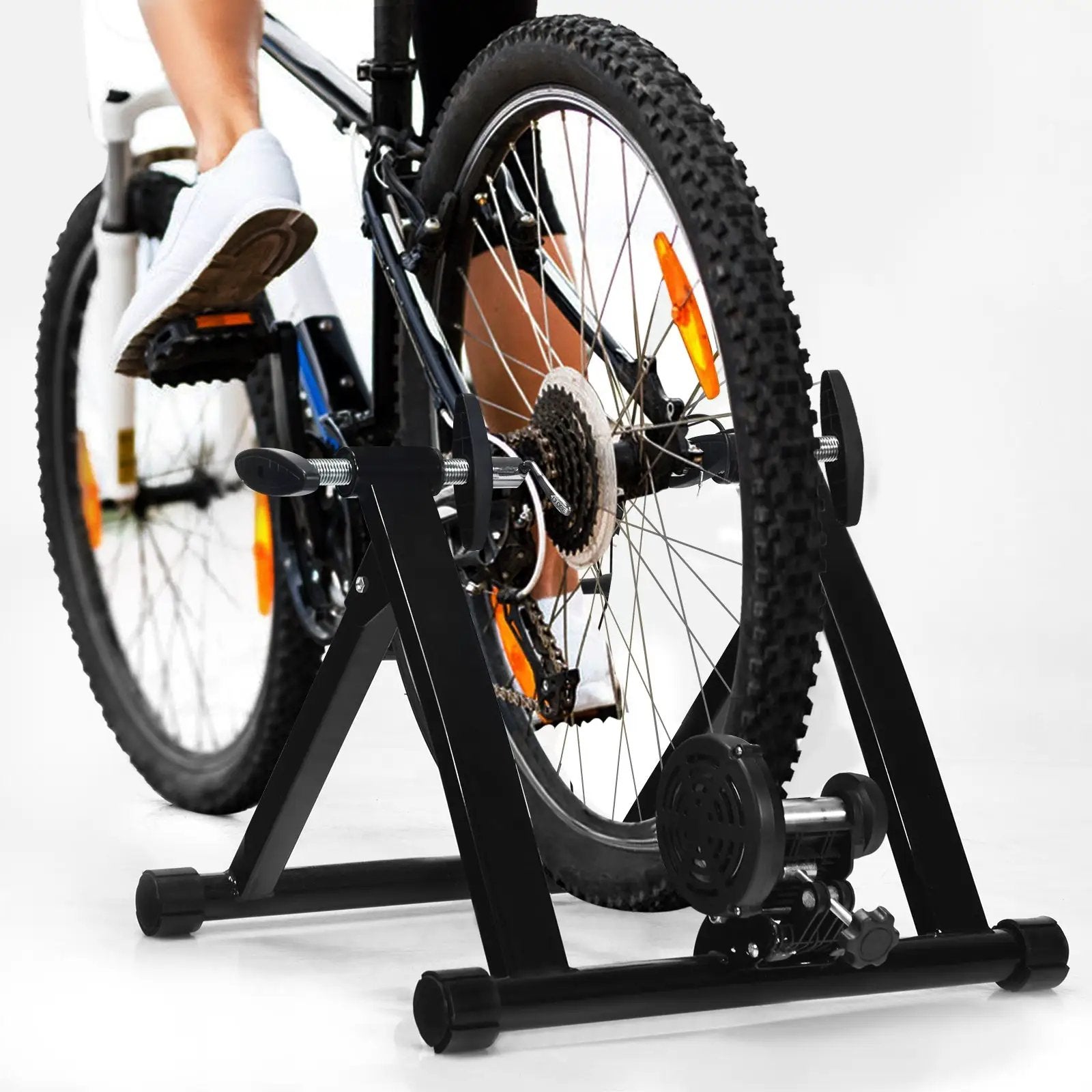 Folding Indoor Bike Trainer Stand for 26-28 Inch Wheels by DirectDeals