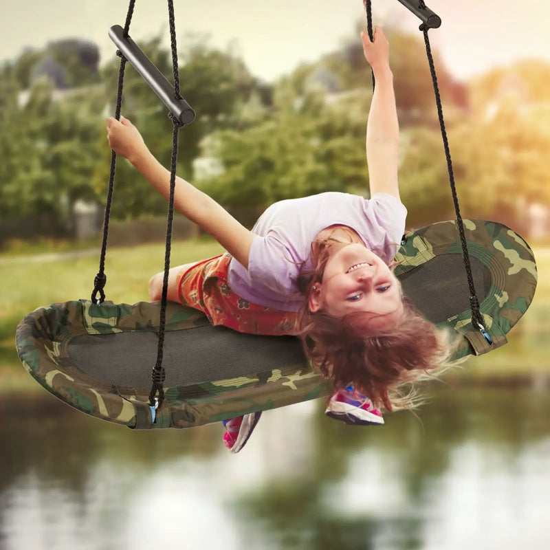 Saucer Tree Swing Surf Kids Outdoor Adjustable by DirectDeals