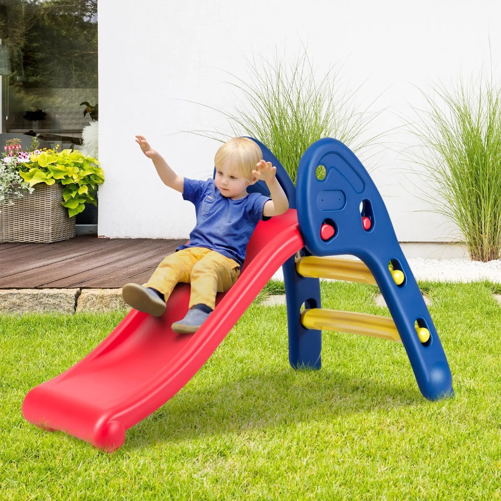 2 Step Children Folding Plastic Slide by DirectDeals
