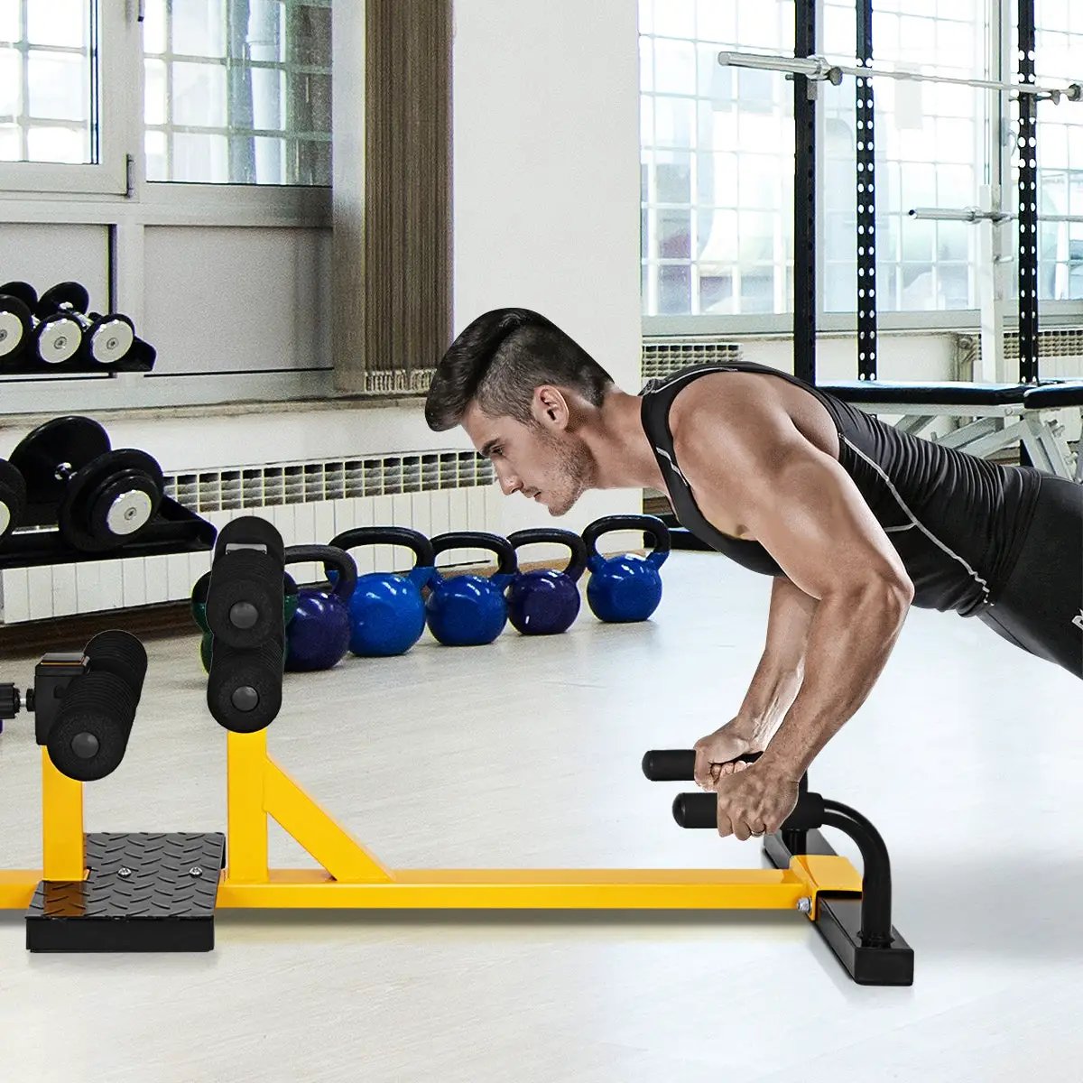 3-in-1 Sissy Squat Ab Workout Home Gym Sit-up Machine by DirectDeals