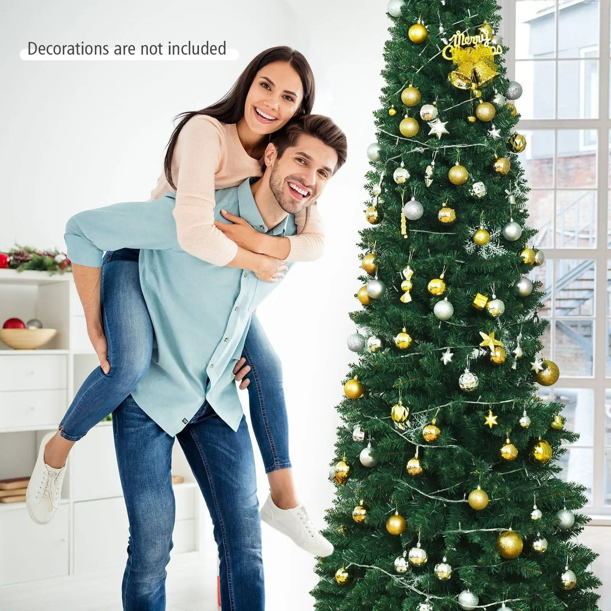 PVC Artificial Slim Pencil Christmas Tree, photo 7 of 12