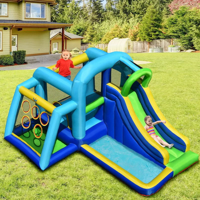 5-in-1 Kids Inflatable Climbing Bounce House without Blower by DirectDeals