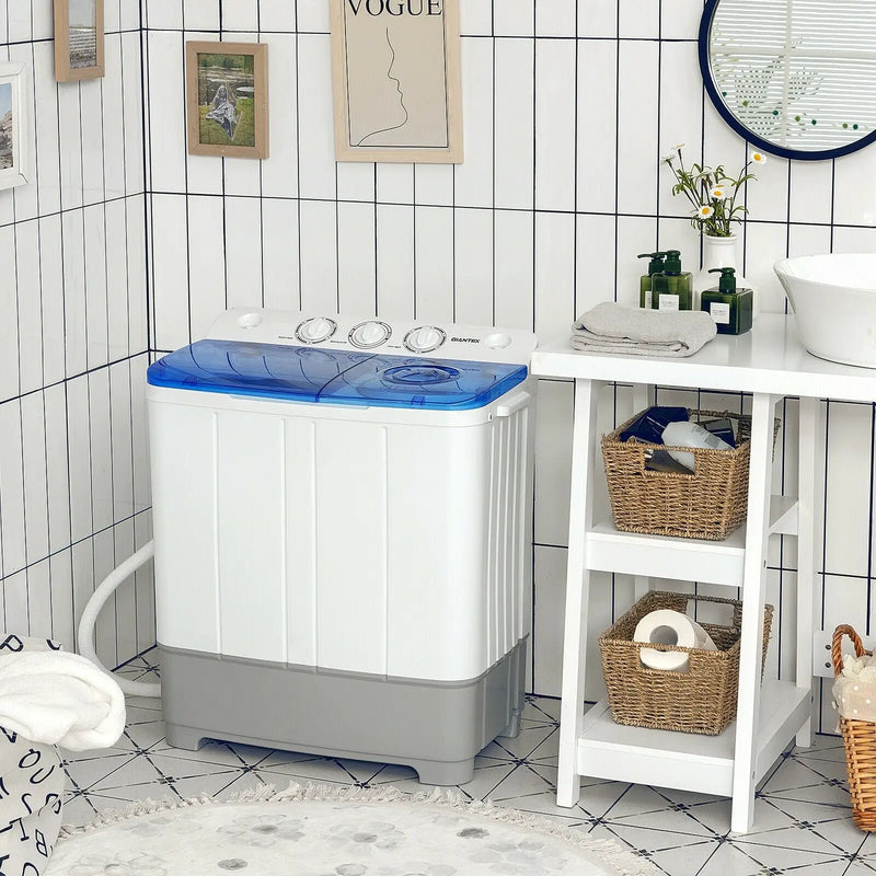 2-in-1 Portable 22lbs Capacity Washing Machine with Timer Control by DirectDeals