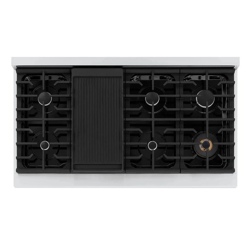 ZLINE 48" Paramount Gas Rangetop Stainless Steel SRT48 by Farmhouse Kitchen and Bath