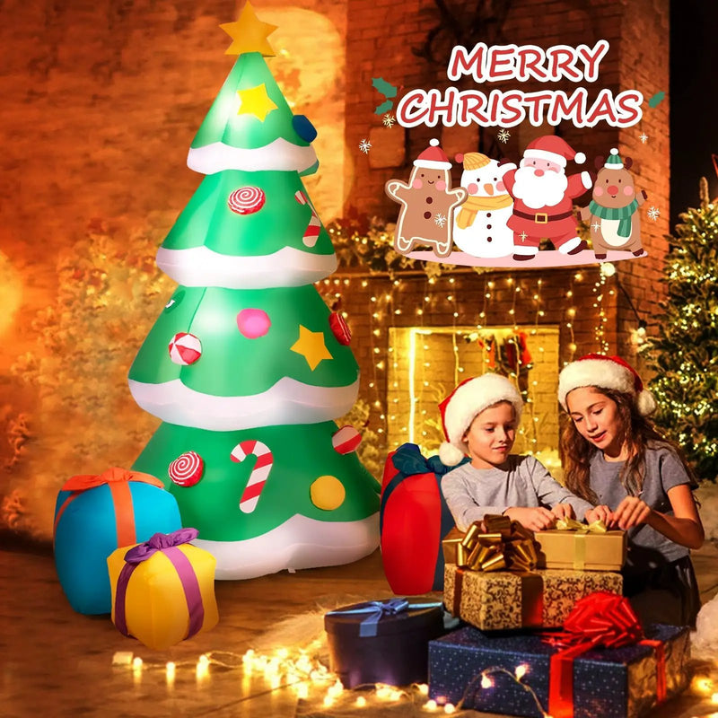 Inflatable Christmas Tree with 3 Gift Wrapped Boxes by DirectDeals