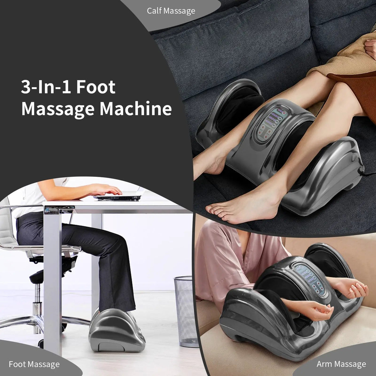 Therapeutic Shiatsu Foot Massager with High Intensity Rollers, photo 8 of 12