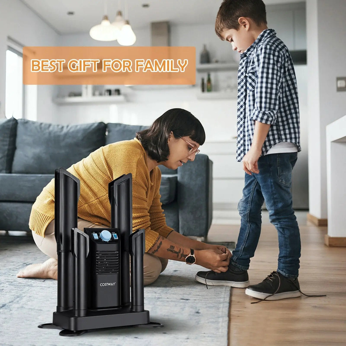 Electric Shoe Boot Dryer 4 Shoes with 180 Mins Timer Ozone Disinfection, photo 15 of 16