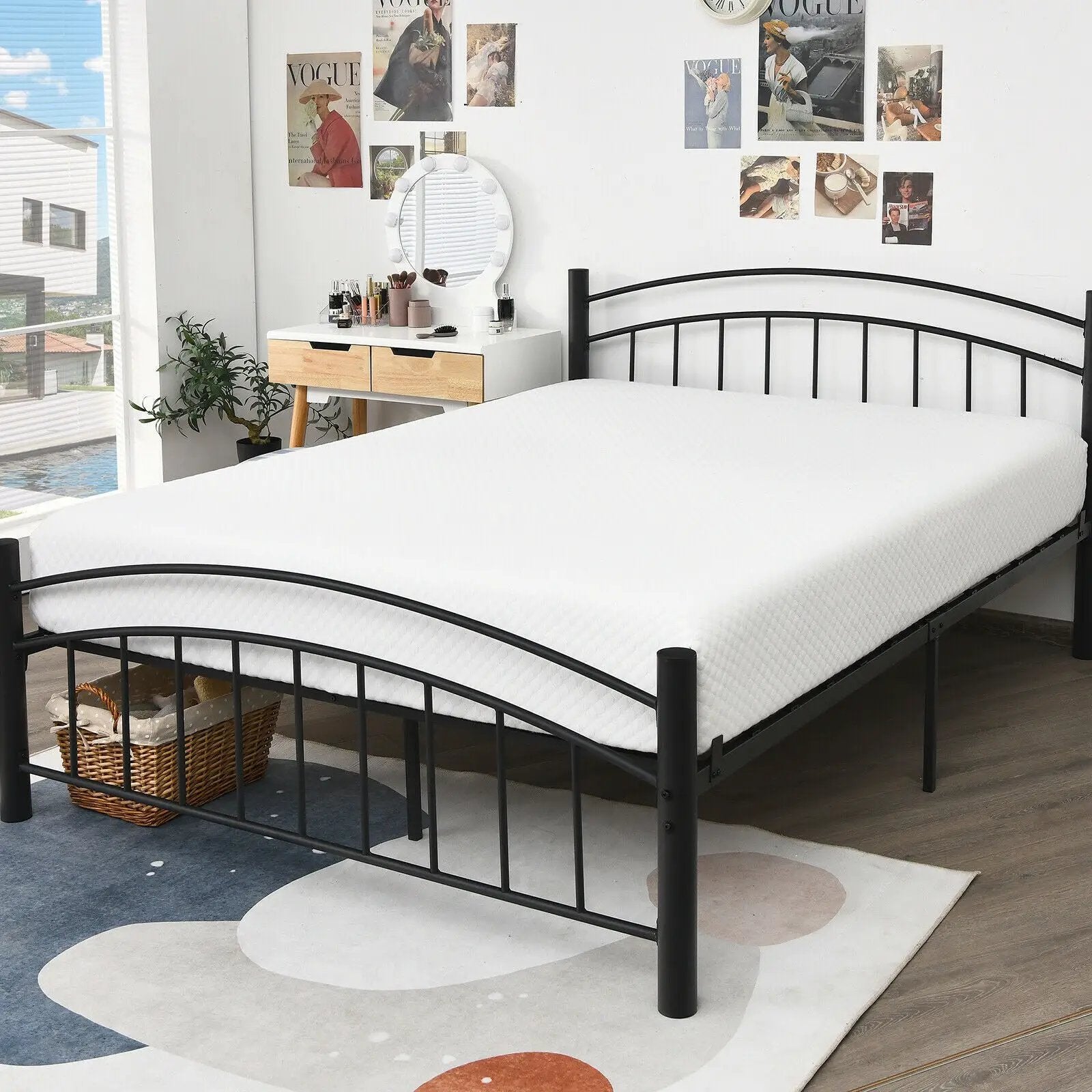 8 Inch Foam Medium Firm Mattress with Jacquard Cover by DirectDeals