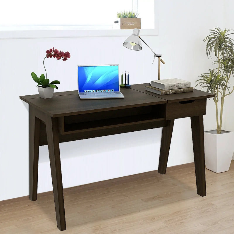 Dressing Table with Flip Mirror and Storage Drawer by DirectDeals