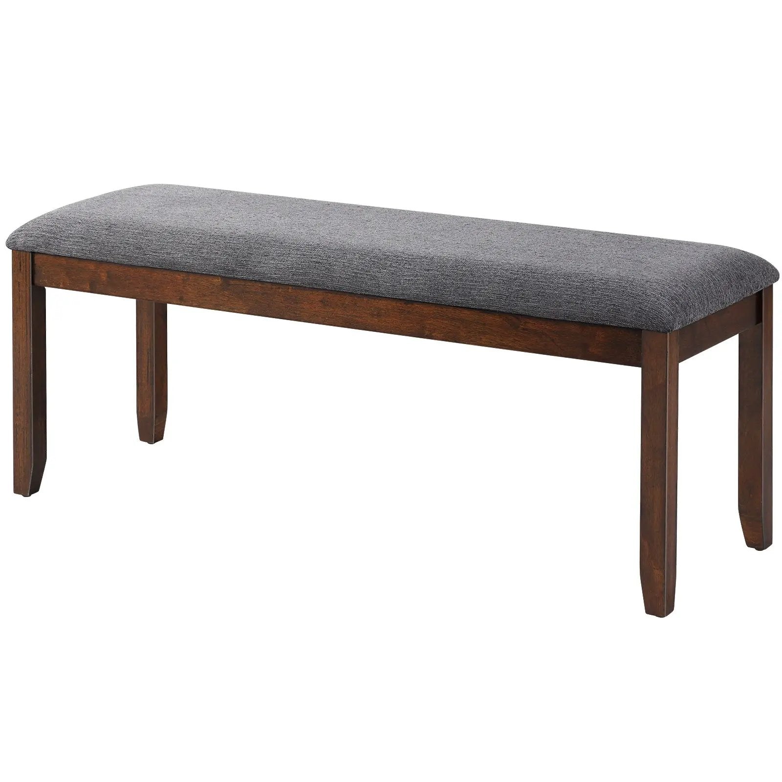 Upholstered Entryway Bench Footstool with Wood Legs by DirectDeals