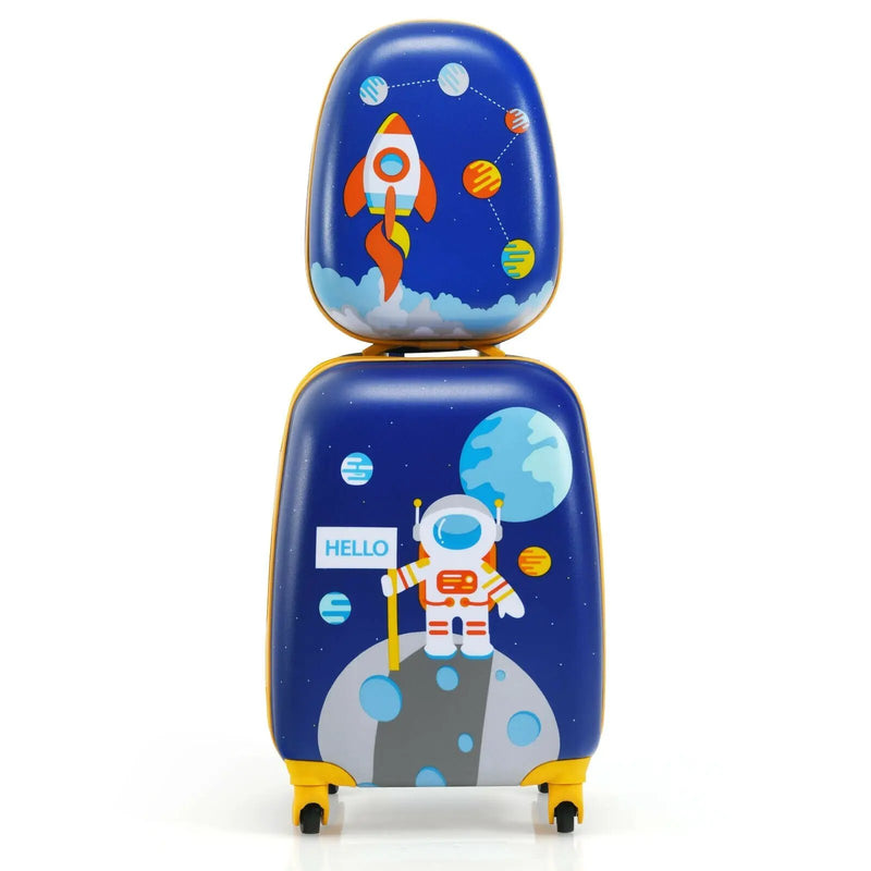 2 Pieces Kids Luggage Sets with Backpack and Suitcase for Travel by DirectDeals