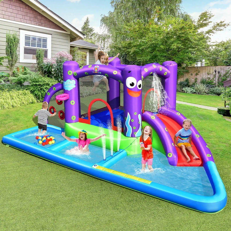 Inflatable Water Slide Castle without Blower by DirectDeals