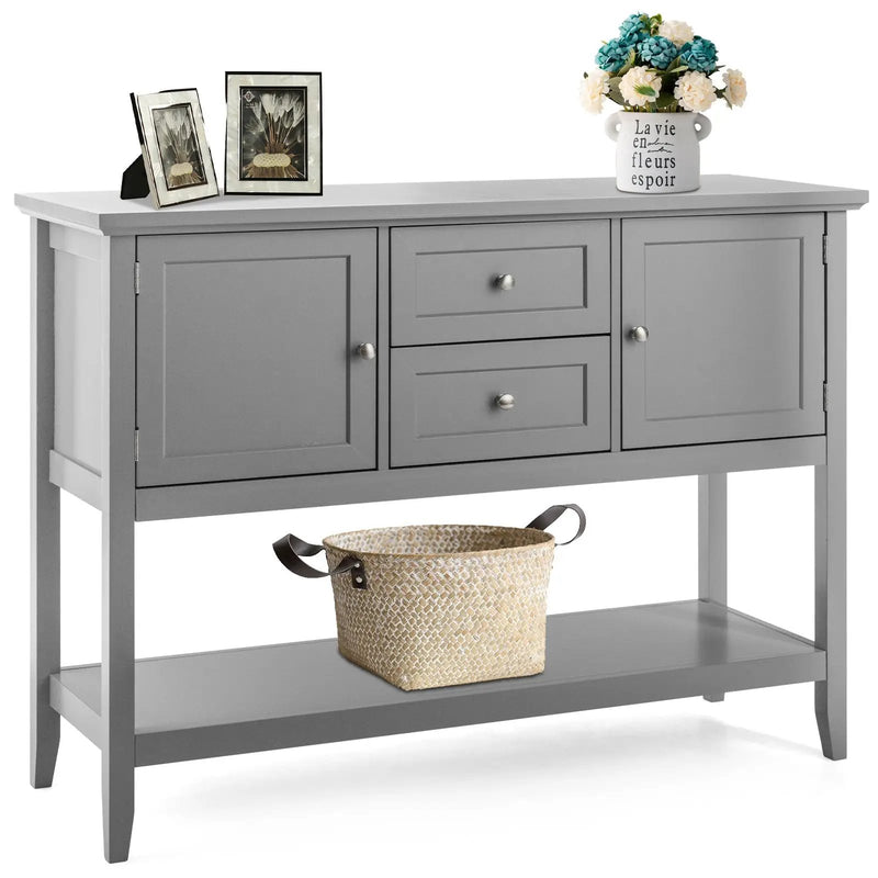 Wooden Sideboard Buffet Console Table with Drawers and Storage by DirectDeals