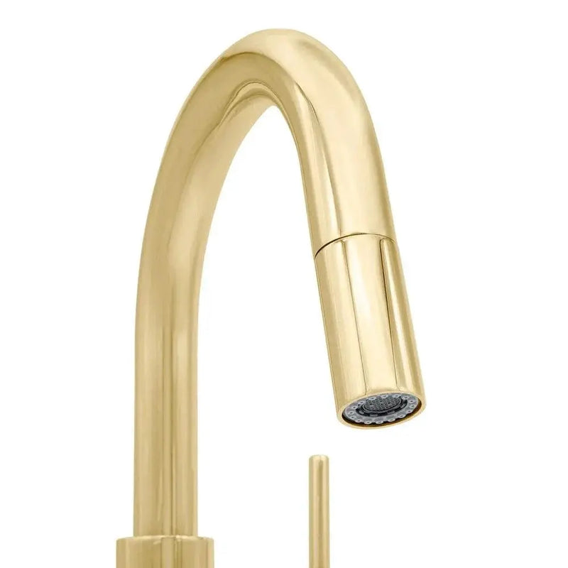 ZLINE Dante Kitchen Faucet In Polished Gold, DNT-KF-PG by Farmhouse Kitchen and Bath