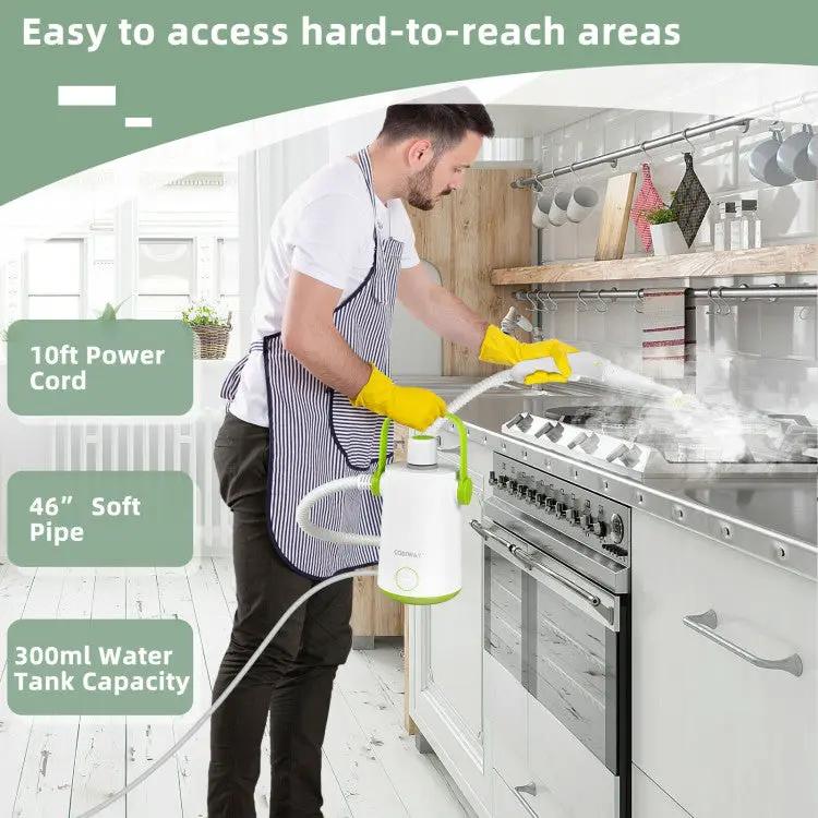 1000W Multifunction Portable Hand-held Steam Cleaner with 10 Accessories, photo 2 of 11