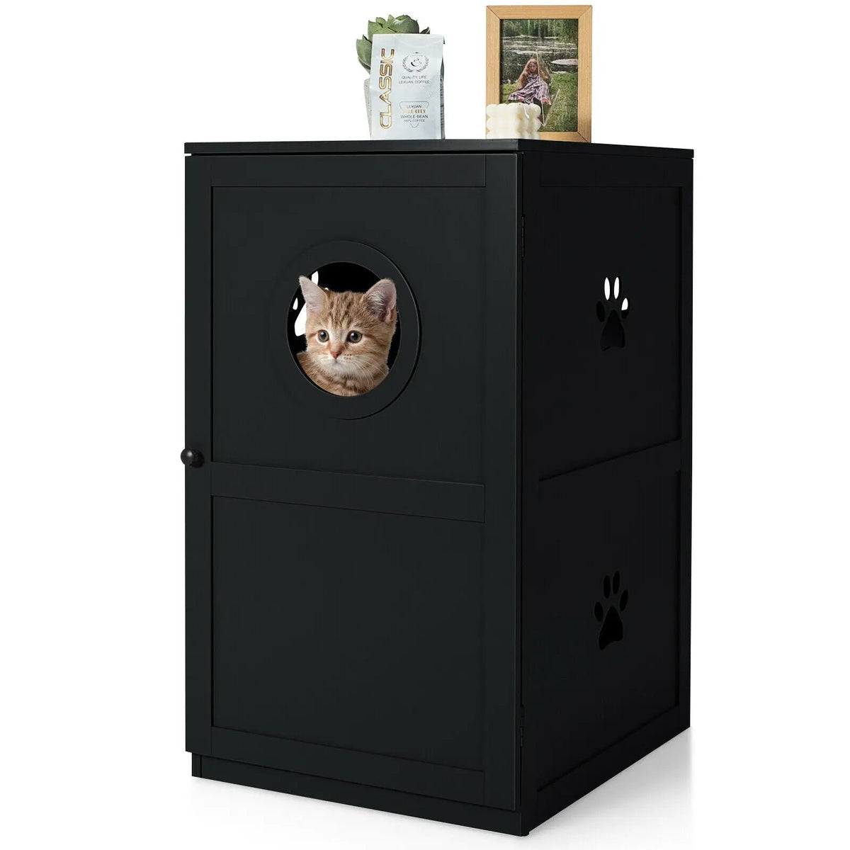 2-tier Litter Hidden Cat House With Anti-toppling Device, photo 8 of 16