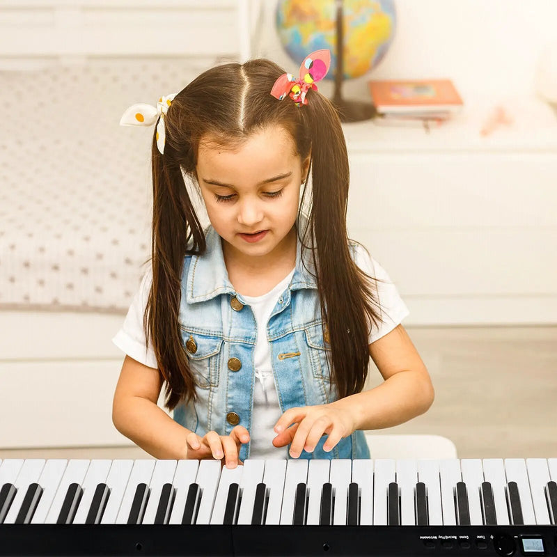 88-Key Folding Electric Lighted Piano Full-Size Portable Keyboard MIDI by DirectDeals