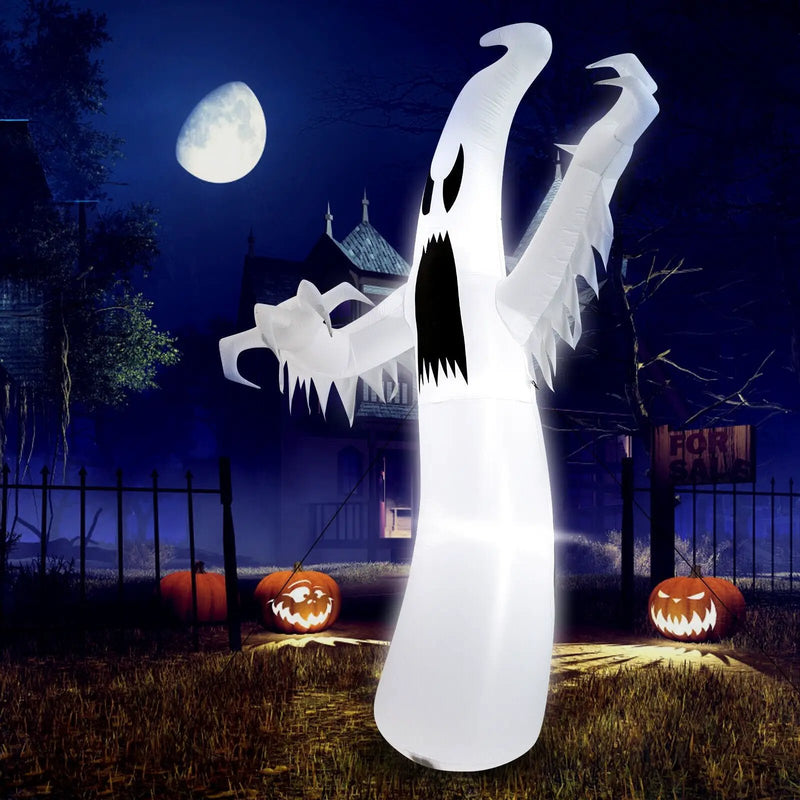 12 Feet Halloween Inflatable Ghost with LED Lights by DirectDeals