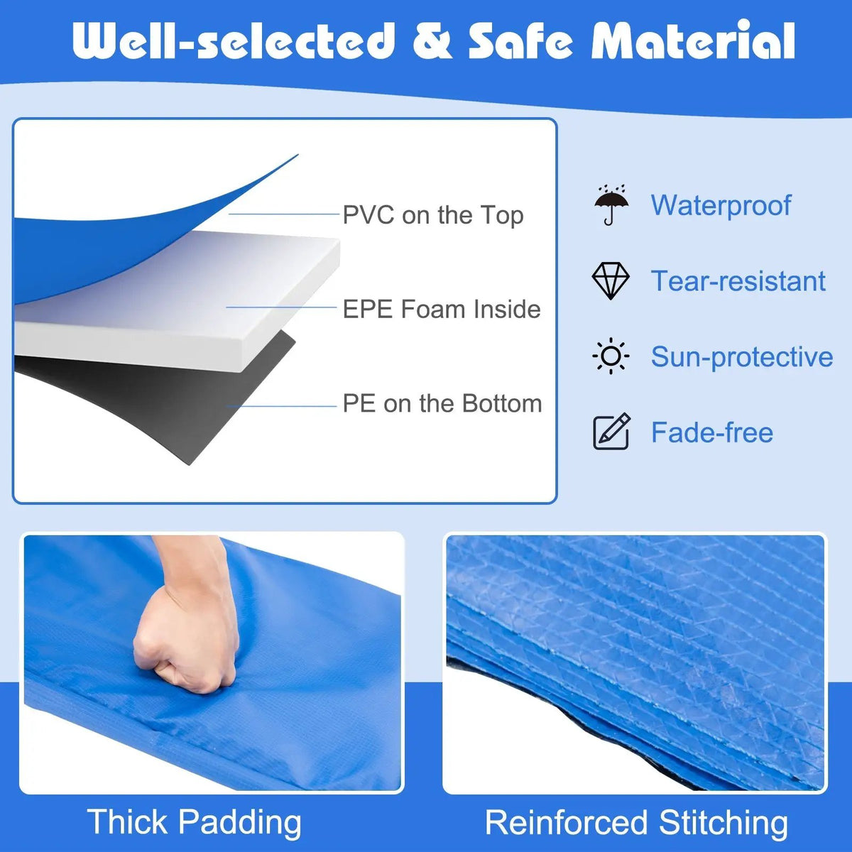 10 Feet Universal Spring Cover Trampoline Replacement Safety Pad, photo 2 of 9