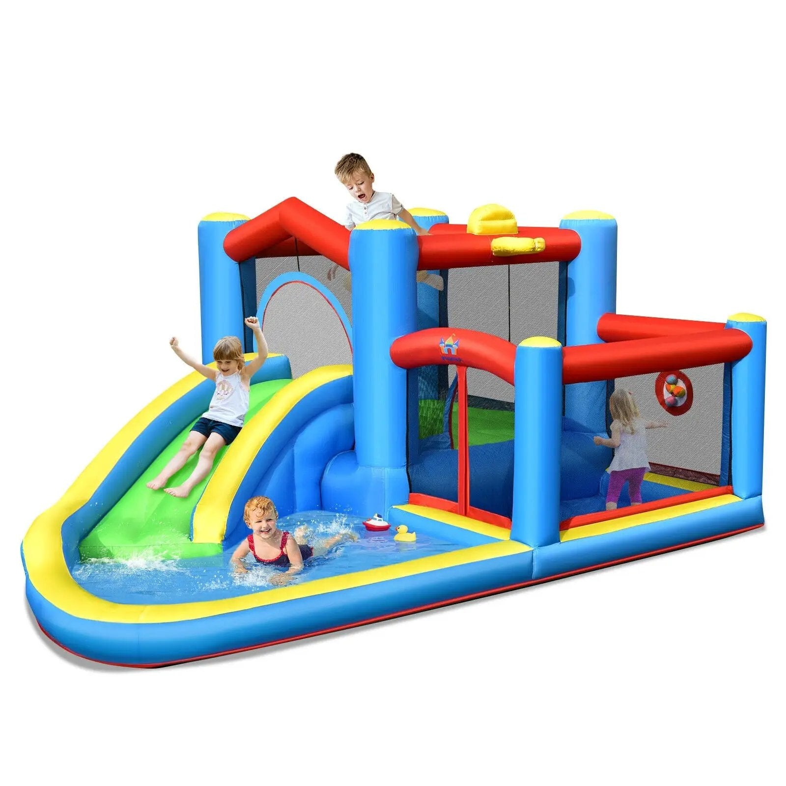 Inflatable Kids Water Slide Outdoor Indoor Slide Bounce Castle without Blower by DirectDeals