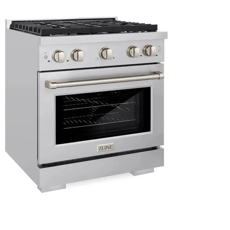 ZLINE 30"Paramount Dual Fuel Range Stainless Steel, SDR30 by Farmhouse Kitchen and Bath