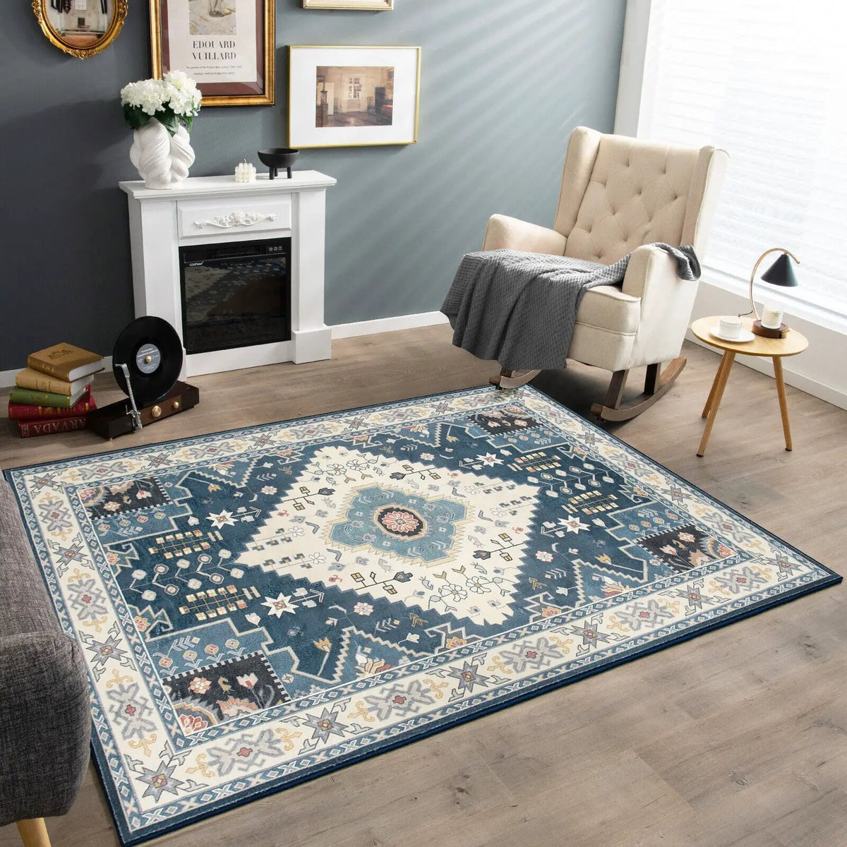 Faux Wool Fabric Area Rugs Doormat, photo 7 of 9