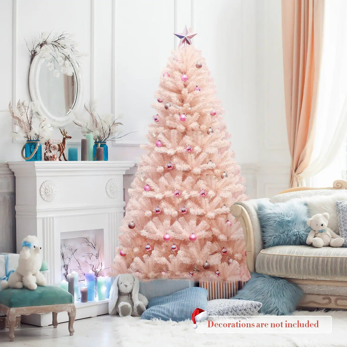 6/7 Feet Artificial Christmas Tree Hinged Full Fir Tree